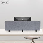 Clamp-On Acoustic Desk Divider, Desktop Privacy Panel, Sound Absorbing - Image 9