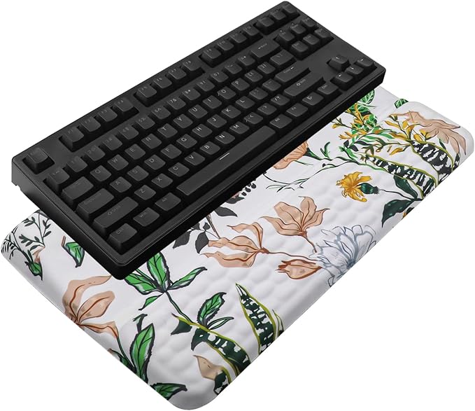 Computer Keyboard Stand with Wrist Rest, Ergonomic Tilted Keyboard Holder by KEPUTAIER