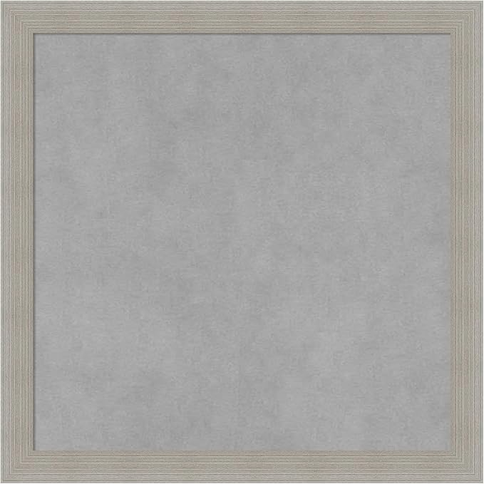 Amanti Art Grey Framed Magnetic Board 18x18 Small Vision Board by AmantiArt