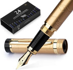Wordsworth & Black Primori Fountain Pen Set; Medium Nib, Gift Case, 24 Ink by WordsworthBlack