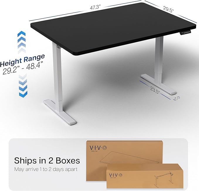 VIVO Electric 48 x 30 in Standing Desk, Memory Height Adjustment, 1B Series - Image 4