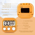 4 Pack Orange Digital Kitchen Timer Magnetic Digital Timer - Image 4