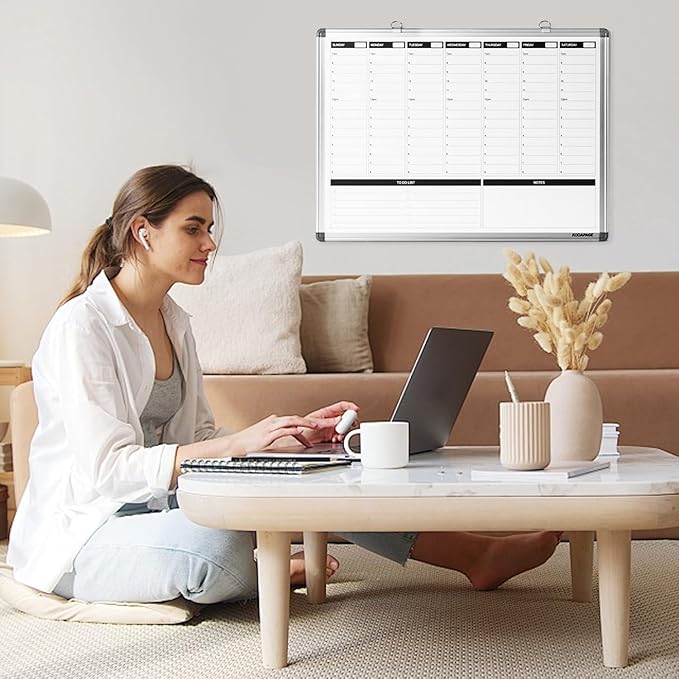 Weekly Dry Erase Board, Weekly Planner whiteboard - Image 5