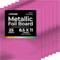 Hygloss Metallic Cardstock Sheets – 25 Shiny Purple Sheets, 8.5” x 11” by HyglossProductsInc
