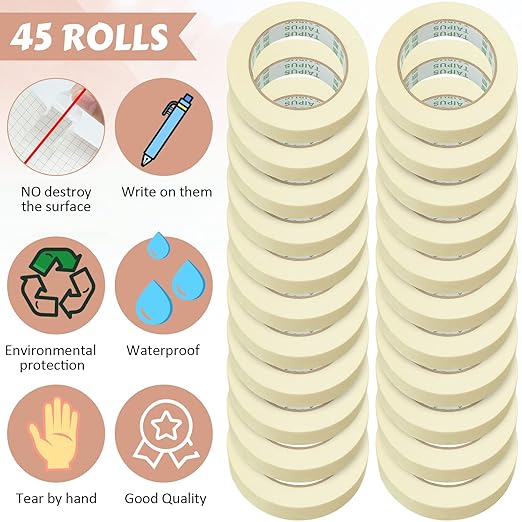 Fainne Masking Tape Bulk General Purpose Masking Painting Tape 55 Yards - Image 3