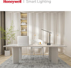 honeywell hwt-h01 led desk lamp, foldable & stepless on a desk or shelf