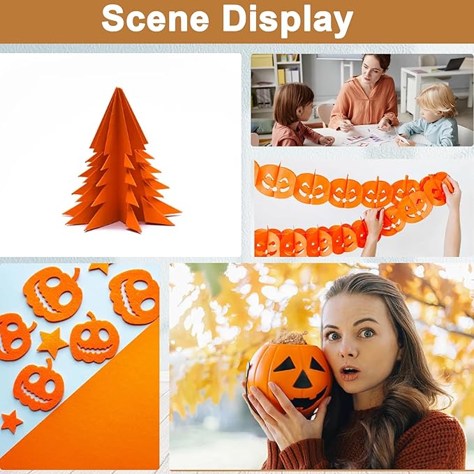 Silunkia 100 Sheets Orange Cardstock 8.5 x 11 Halloween Paper, 75lb Heavyweight - Image 7
