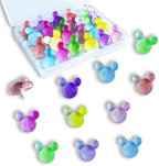 24 Pcs Thumb Tacks, Cute Push Pins, Colorful Decorative Pins, Mouse Tacks by Tandarui