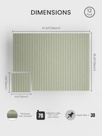Bumusty Large Cork Board Alternative-47 x35 Felt Bulletin Board Tiles, - Image 2