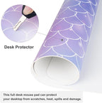 QIYI Large Desk Pad, Colorful Mouse Pad Desktop Decor, Waterproof PU Leather - Image 5
