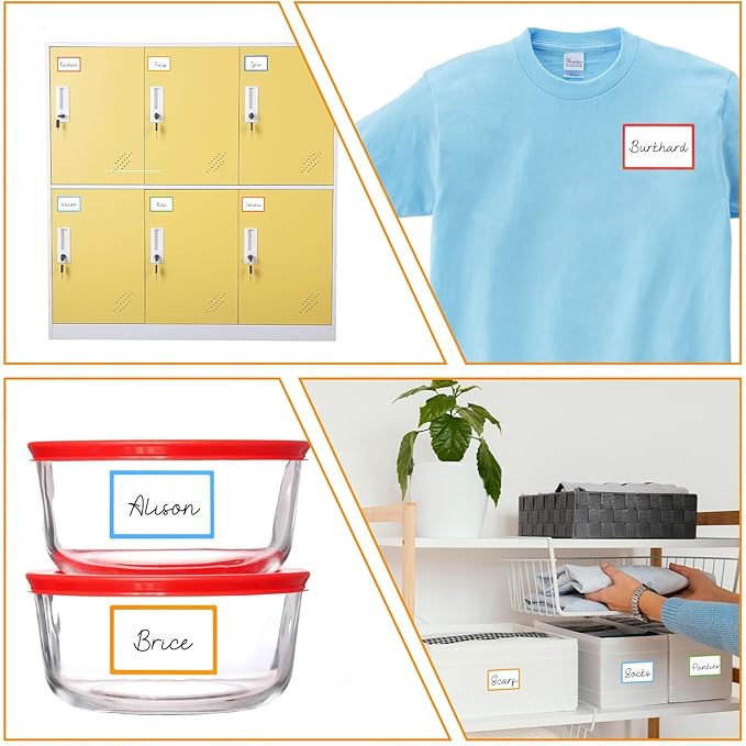 Utron 500Pcs Name Labels, 3.5x2.25 inch Blank Nametags, Sticky Name Tags - Image 7