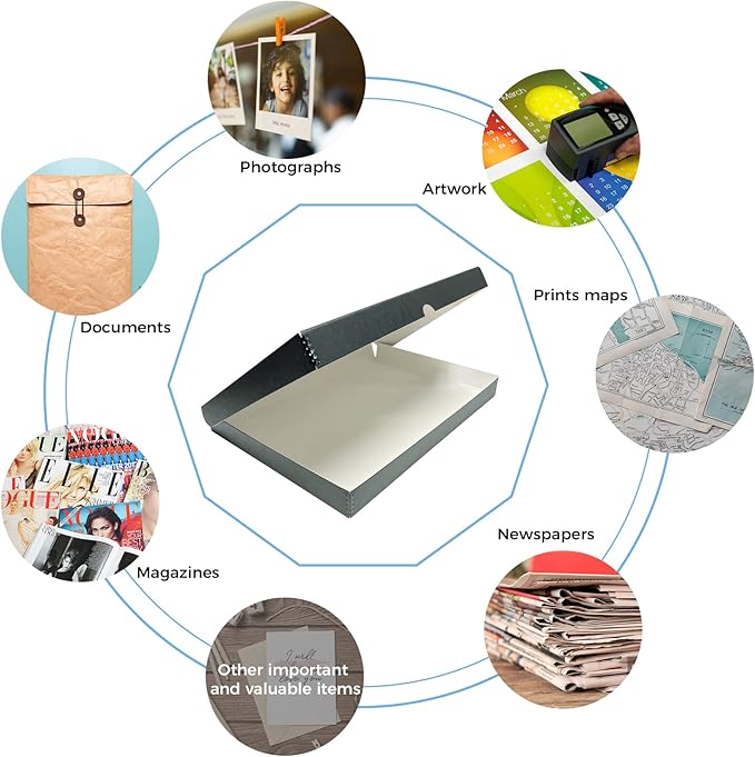 Lineco Folio Storage Box, Clamshell Design - Image 6