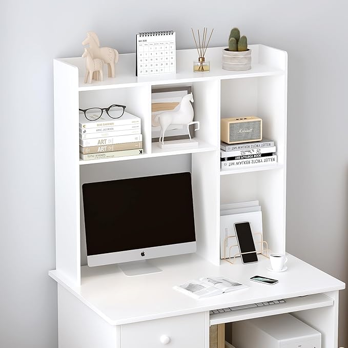 OSCHF Wooden Desktop Hutch Bookshelf - Image 4