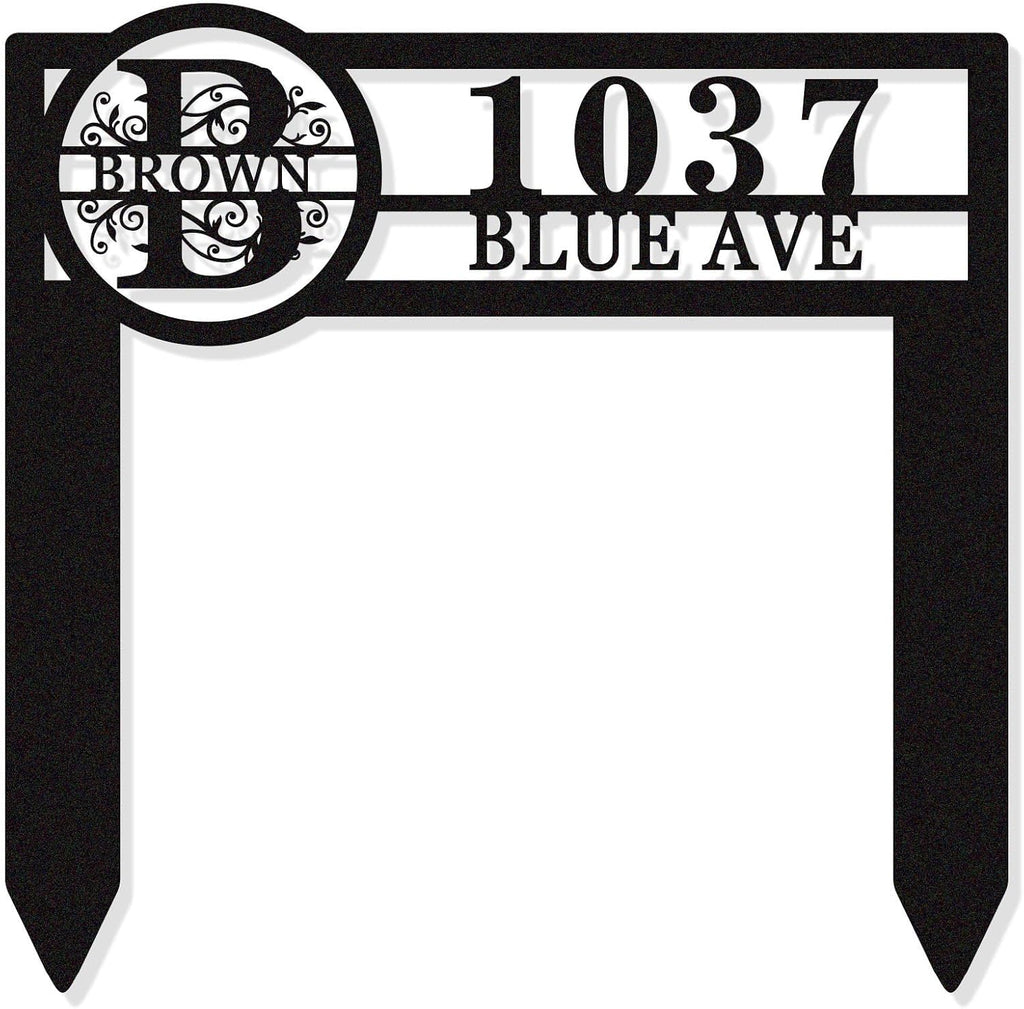 Personalized Metal Adress Sign