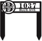 Personalized Metal Adress Sign