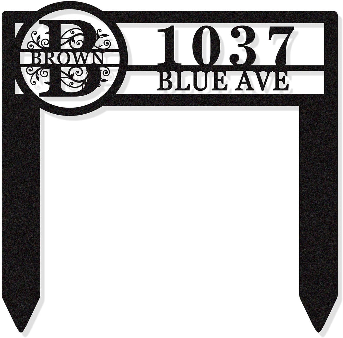 Personalized Metal Adress Sign