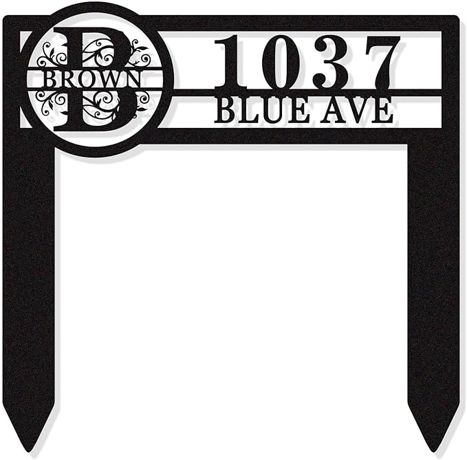 Personalized Metal Adress Sign by HYTSIGN