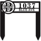 Personalized Metal Adress Sign by HYTSIGN