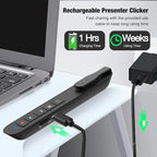 Presentation Clicker Green Laser Pointer, Rechargeable PowerPoint Clicker - Image 4