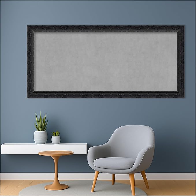 Amanti Art Black Framed Magnetic Board 24x52 Oversize Vision Board - Image 5