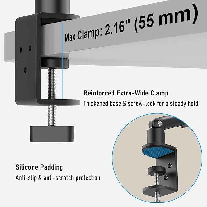 iPad Holder for Desk, Adjustable Tablet Arm iPad Desk Mount - Image 3