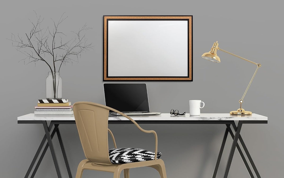 Quartet Dry-Erase Board/Whiteboard, 17"x23", Magnetic, Cork Frame (...