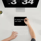 Black Glass Desk Whiteboard - Image 2
