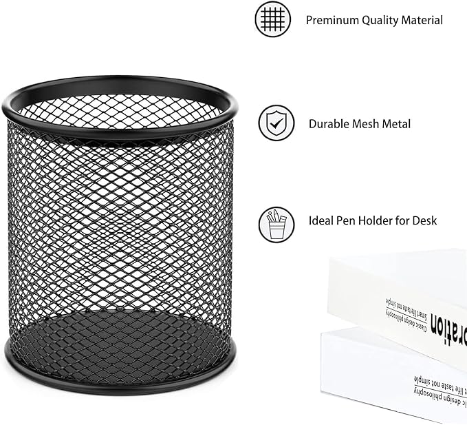 SNOW COOLER Pen Holder Mesh Pencil Holder Metal Pen Holder Pencil Holder - Image 5