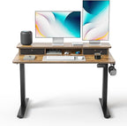 FEZIBO 48 x 24 Inch Height Adjustable Electric Standing Desk by FEZIBO