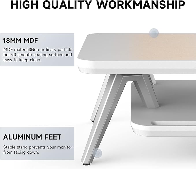 Fenge Dual Monitor Stand, Monitor Stands Riser - Image 3