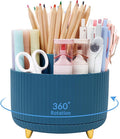 SKYDUE 360 Degree Rotating Desk Organizer, Dual-Purpose Pencil Pen Holder by SKYDUE