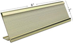 10 Pack 2" x 8" Aluminum Desk Name Plate Holder, Office Name Plate Holder - Image 5
