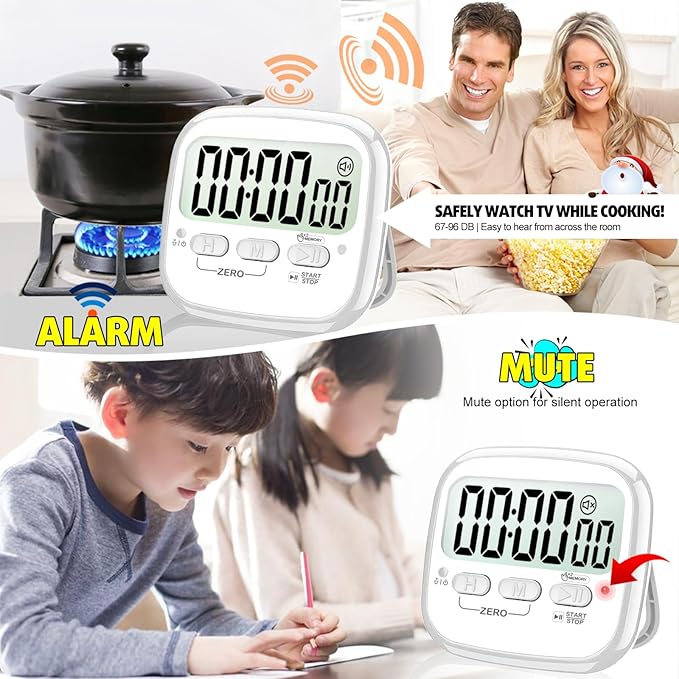 AyayaBoss 2-Pack Magnetic Kitchen Timers - Image 8