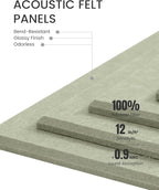 Fluxynara Large Felt Bulletin Board 48" x 36" Cork Board Alternative-12 Pack - Image 4
