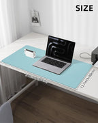 Leather Desk Pad Protector, Mouse Pad, Office Desk Mat, Non-Slip PU Leather - Image 5