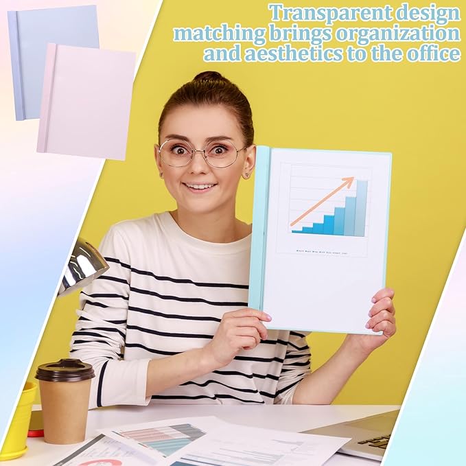 24 PCS Pastel Plastic Report Covers - Image 6
