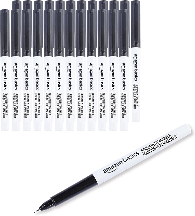 Amazon Basics Ultra Fine Point Permanent Markers by AmazonBasics