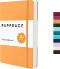 PAPERAGE Lined Journal Notebook, 252 Pages, Medium 5.6 in x 8 in by PAPERAGE