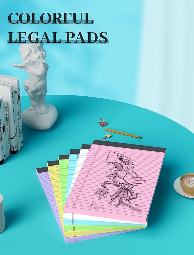 Colored Note Pads 5x8, 48 Pack Pink Small Legal Pads 5x8, College Ruled Small - Image 5