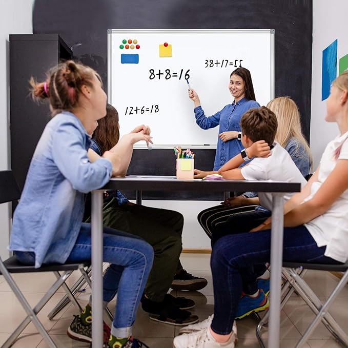H-Qprobd Dry Erase Board for Wall Aluminum Presentation Magnetic Whiteboard - Image 4