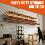 moomsine lumber storage rack wall mounted, 6-level holds on a desk or shelf