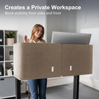 ERGO COLLECT Desk Privacy Panel, 2-in-1 Adjustable Acoustic Desktop Partition - Image 3