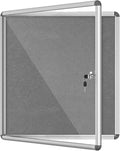 Mifuro 28"x26" Enclosed Bulletin Board, Lockable Weather-Resistant Aluminum by MifuroOfficeProduct