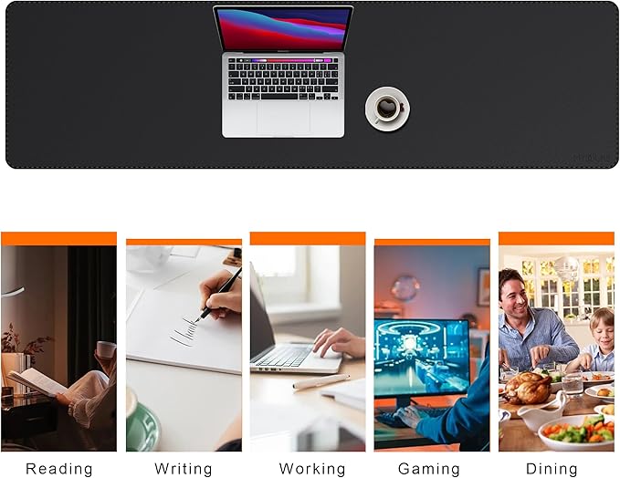Mydours 59" x 15.7" Oversized PU Leather Desk Mat - Image 6