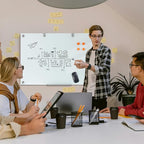 Glass Dry Erase Board, 36 x 24 Inches Magnetic Glass Whiteboard - Image 7