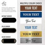 Custom Wall or Door Sign, Personalized Buble Plaque Engraved Message - Image 2