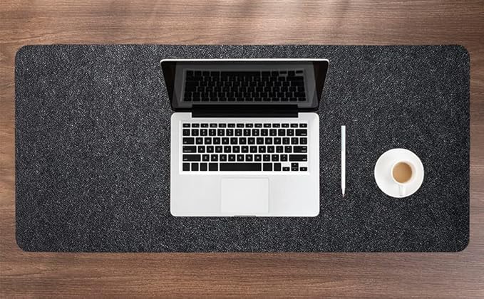 DAWNTREES Large Felt Desk Mat, Office Computer Desk Mat - Image 8