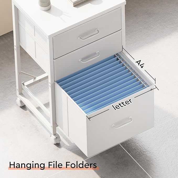 Maihail 3 Drawer Mobile File Cabinet - Image 7