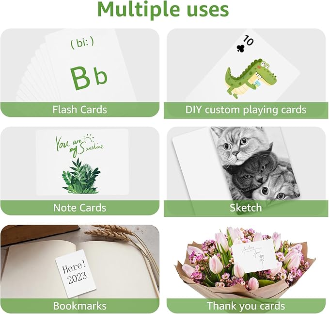 648PCS Blank Playing Cards 2.5" x 3.5" Blank Playing Cards to Write On Double - Image 7