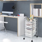 Giantex 6 Storage Drawer Cart Rolling Organizer Cart - Image 2